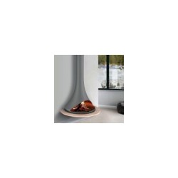 Chazelles FROG metāla fireplace (with marmora plauktu)