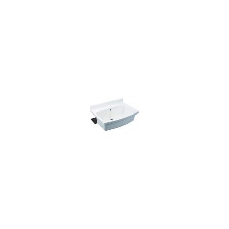 Washbasin SANIT MAXI 70x50cm white triecien izturīga plastmasa