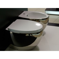WC Pods OVAL inside white/outside platino +SC vāks 100