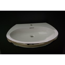 Izlietne OVALE inside white/outside platino 251