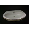Izlietne OVALE inside white/outside platino 251