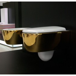 WC Pods DOT balts/zelts 250 +SC vāks 100