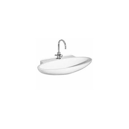 Izlietne LENTE 95x47x15 pie sienas, balta