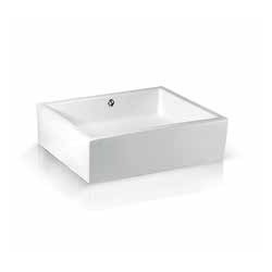 Izlietne BASIN ONE 53x42 uz virsmas, balta AeT Italia
