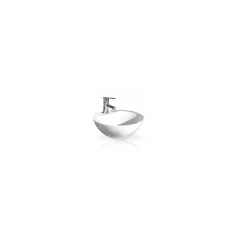 Izlietne SPOT SOLEIL COMPACT 47x47 uz virsmas, balta