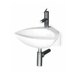 Izlietne SPOT CORNER 44x44 pie sienas, balta