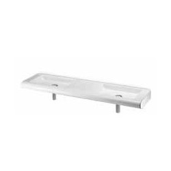 Izlietne CURVET DOUBLE 102x25 pie sienas, balta AeT Italia