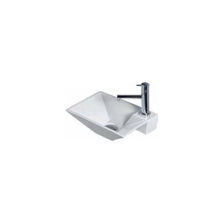 Izlietne CLESSIDRA 37x27 pie sienas, balta