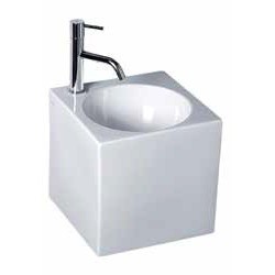 Izlietne CUBE 30x30 pie sienas, balta AeT Italia