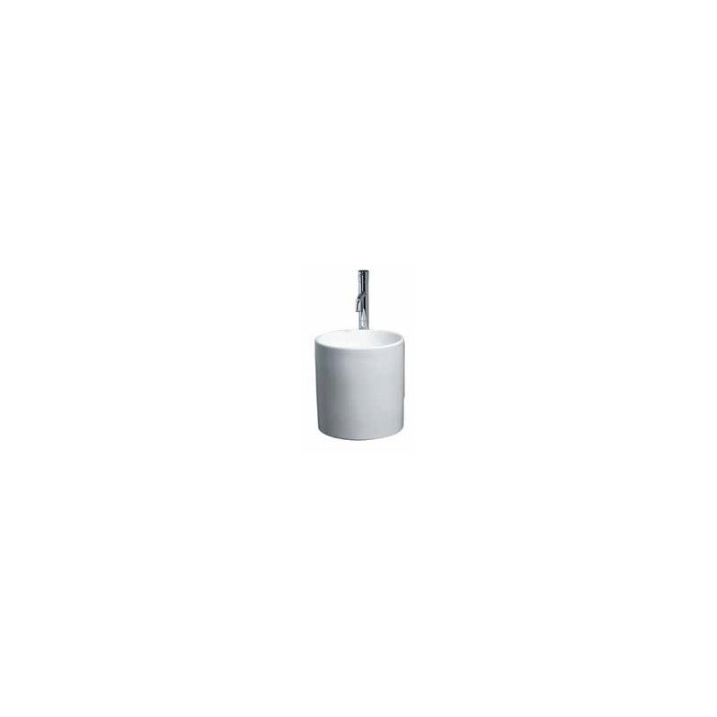 Izlietne CYLINDER 32x32 pie sienas, balta