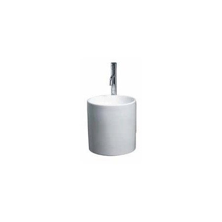 Izlietne CYLINDER 32x32 pie sienas, balta