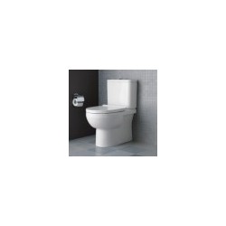 Pods DURAVIT with SC lid and skalojamo kasti No.1 Rimless, universāls izvads, connector from bottom, white