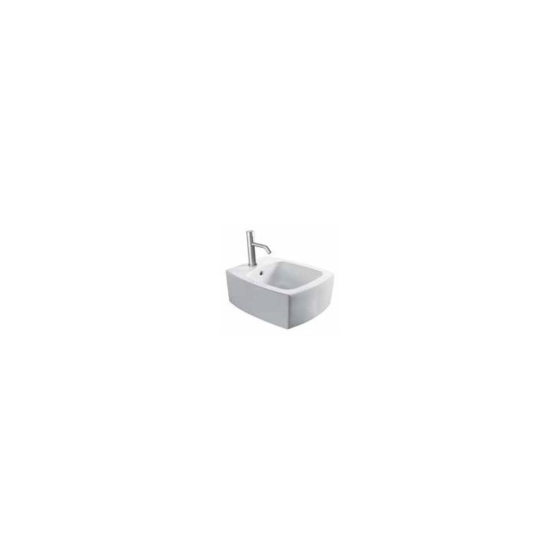WC bidē SQUARE uz grīdas pulēts balts 100