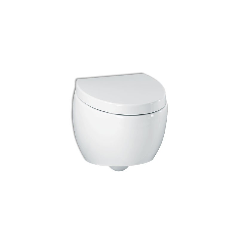 WC pods OVAL balts, piekarams ar s/c vāku
