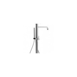 ALPI bath mixers BLU uz floor fixing with shower set, Hromēts