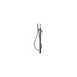 Bath mixer from floor ALFRED with hand shower GUN METAL color