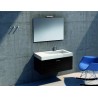 Mēbeļu komplekts WAY 70x54x70, ar atvilktnēm (wenge) spoguli un lampu