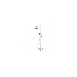 Shower kolonna ROUND with termostatu D25cm lietus shower and hand shower 3-jet, hroms BIANCHI