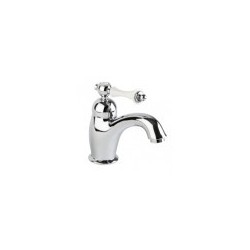 BIANCHI washbasin mixers LIBERTY with baltu rokturi and vārstu 1 1/4`, chrome