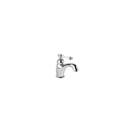 BIANCHI washbasin mixers LIBERTY with baltu rokturi and vārstu 1 1/4`, chrome