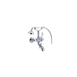 BIANCHI bath mixer EUROPE with hand shower, bronza color BIANCHI (attēlā hroms)