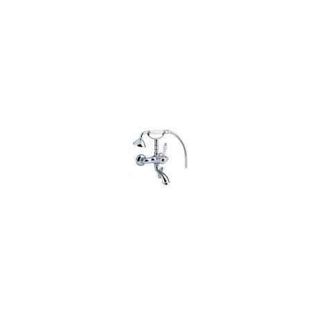 BIANCHI bath mixer EUROPE with hand shower, bronza color BIANCHI (attēlā hroms)