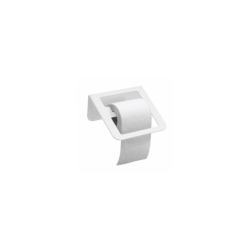 Toilet paper holder 180x145x82mm, white/alum.
