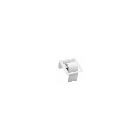 Toilet paper holder 180x145x82mm, white/alum.