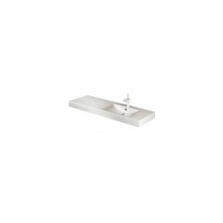 Washbasin LONG STEP 1500 white