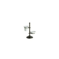 Glāzes+soap dish holder freestanding VENEZIA bronze