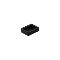 Soap dish stikla QUADRA black