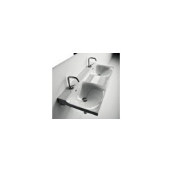 Washbasin KERASAN BUDDY 100x42 dubultā white