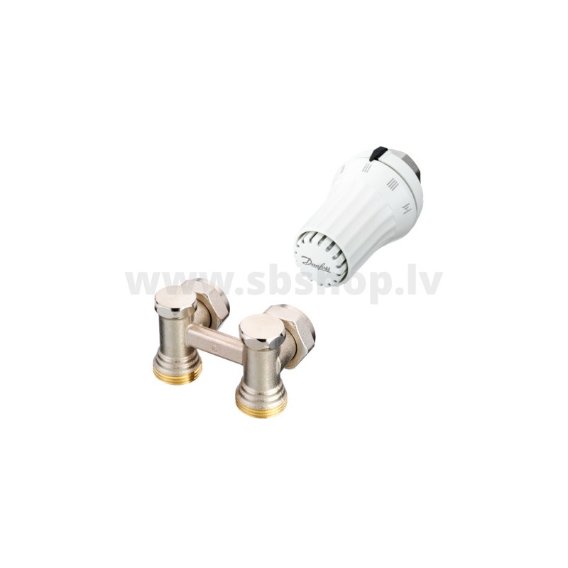 Apaksas piesl.VK stūra rad.kom-ts ar termogalvu M30x1,5 DANFOSS
