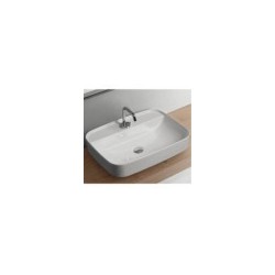 Washbasin TRIBECA 60x43cm uz virsmas, white KERASAN