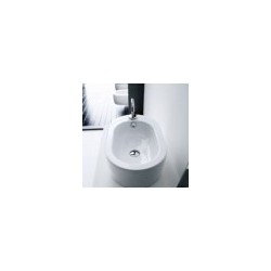 Washbasin FLO 56x34 white liekama uz virsmas KERASAN