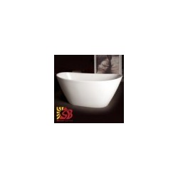 PAA SILKSTONE akmens masas bathtub AMORE 160*85 (white)