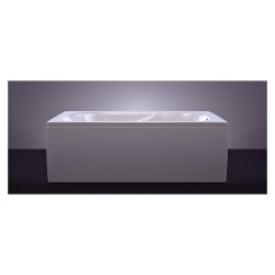 Vanna CLASSICA 180x75cm balta ar paneli+sifons