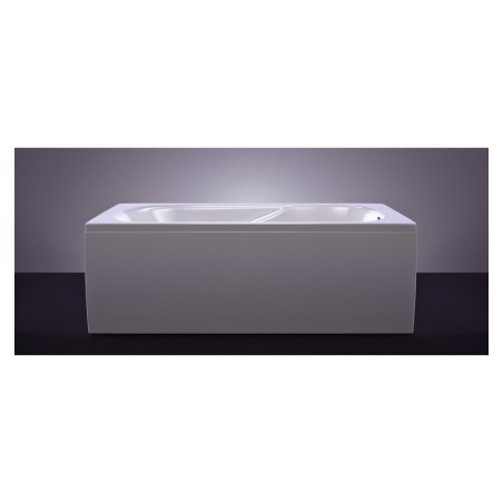 Vanna CLASSICA 180x75cm balta ar paneli+sifons
