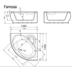Vanna FAMOSA 1490*1490 balta