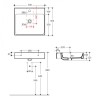Izlietne CENTO 50x45