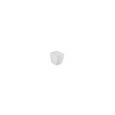 WC toilet bowl SQUARE white with s/c lid