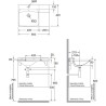 Izlietne BUDDY 60x42 balta