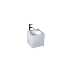 Washbasin CUBE 30x30 wall-mounted, white