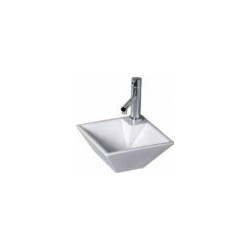 Washbasin PIRAMID 27x27 wall-mounted, white