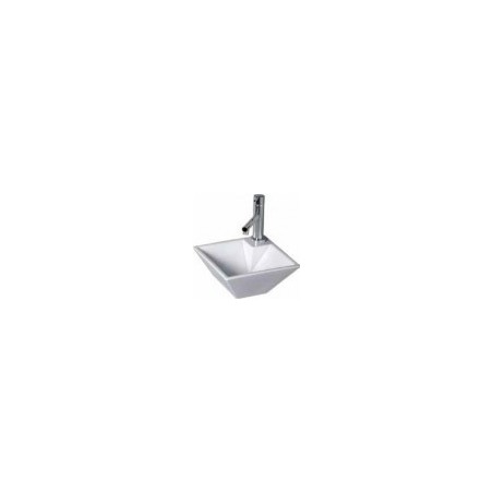Washbasin PIRAMID 27x27 wall-mounted, white