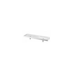 Washbasin CURVET DOUBLE 102x25 wall-mounted, white