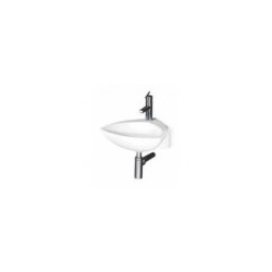 Washbasin SPOT CORNER 44x44 wall-mounted, white