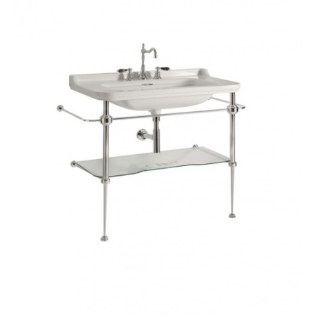 Izlietne WALDORF 100x55 balta, hromēts