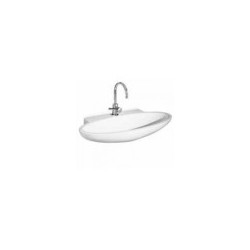 Washbasin LENTE 95x47x15 wall-mounted, white
