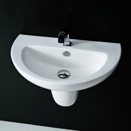 Izlietne FLY 64cm ar puskāju balta Althea Ceramica